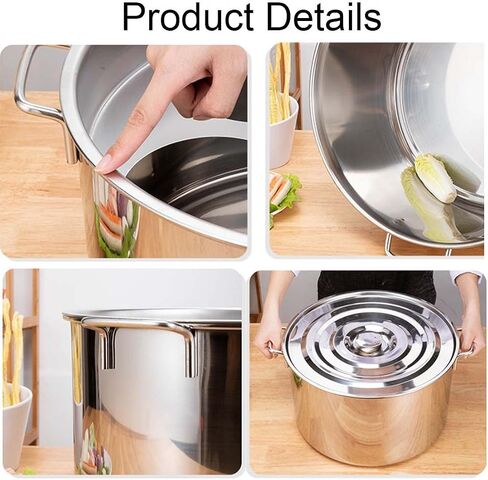Pasta Cooker Commercial Pasta Pot with Colander Strainer,Stainless Steel Stock Pot for Pasta Noodle,Vegetables,Potatoes,Boiled Eggs Cooking,Multifunctional in Saudi Arabia