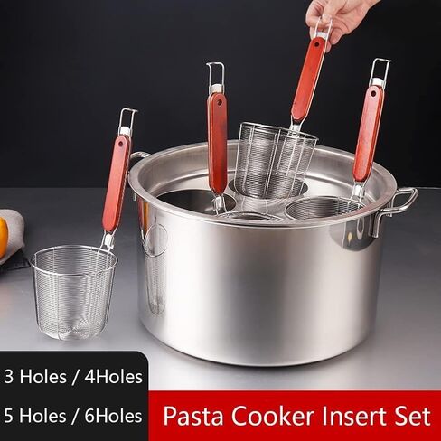 Noodle Boiler,Stainless Steel Pasta Cooker Stock Pot,Commercial with Insert Strainer for Home Kitchen Restaurant Cookware in Saudi Arabia
