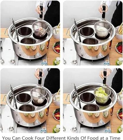 Pasta Pots Stainless Steel Strainer Basket Cookware for Home Kitchen Restaurant Commercial Cooking Tool in Saudi Arabia