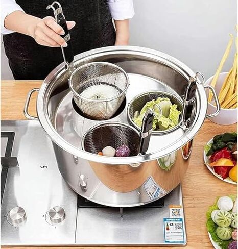 Pasta Pots Stainless Steel Strainer Basket Cookware for Home Kitchen Restaurant Commercial Cooking Tool in Saudi Arabia