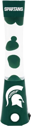 NCAA Michigan State Spartans 16.5" Magma Lamp with Built-in Bluetooth Speaker & Standard Outlet Connection - 30'-50' Range Merchandise Decor - Ideal Fan Gifts & Home or Office Decoration in Saudi Arabia