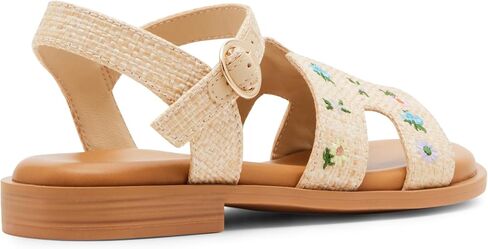 Steve Madden Girls Shoes Girls Haydlyn Flat Sandal, Floral Raffia, 2 Little Kid in Saudi Arabia