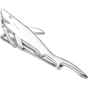 QINGANRAN Tie Clip for Men Guitar Owl Shark Tie Bars Pin Accessories Jewelry in Kuwait