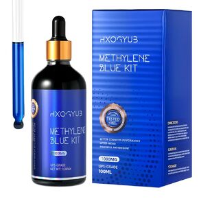 من الدرجة الصيدلانية الأزرق الميثيلين ، محلول 100 مل (1 ٪) ، تم اختبار الطرف الثالث 99+٪ ، ملحق من الدرجة USP ، ملحق صحة الدماغ للبشر ، لا يوجد دعم معرفي فورمالدهايد in Kuwait