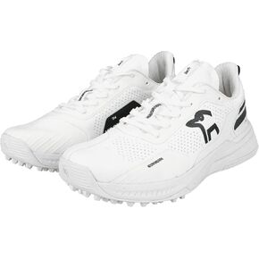 KOOKABURRA KC Players Rubber Sole Cricket Shoe, White/Black, Size 12 in Saudi Arabia