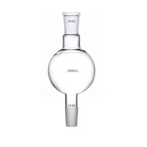 250ml 24/40 Chromatography Receive Glass Flask Laboratory Reservoir Biomass Bottle Lab Glassware in Saudi Arabia