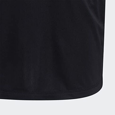 adidas Boys' Short Sleeve Aeroready Performance Logo Tee T-Shirt, Blue/Green, Small (8) in Kuwait