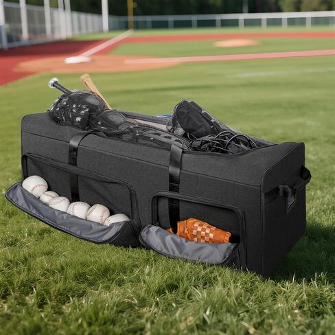 ANILD Baseball Duffle Equipment Bag, Large Capacity Catchers Gear Duffle Bag, Extra Large Gym Sports Equipment Duffle Bag, Perfect for Baseball & Fastpitch Softball, Multiple Colors in Saudi Arabia