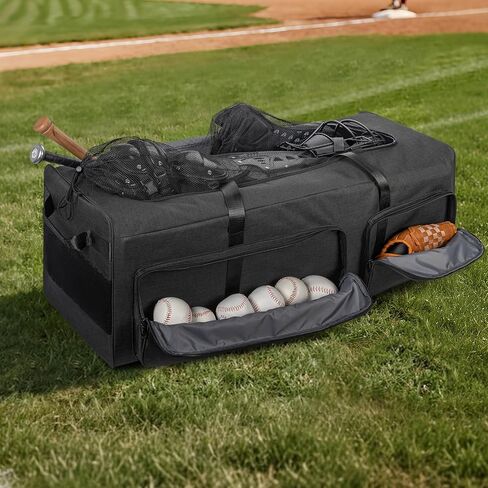 ANILD Baseball Duffle Equipment Bag, Large Capacity Catchers Gear Duffle Bag, Extra Large Gym Sports Equipment Duffle Bag, Perfect for Baseball & Fastpitch Softball, Multiple Colors in Saudi Arabia