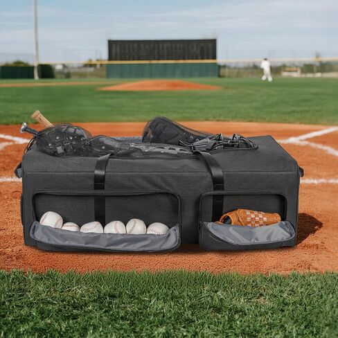 ANILD Baseball Duffle Equipment Bag, Large Capacity Catchers Gear Duffle Bag, Extra Large Gym Sports Equipment Duffle Bag, Perfect for Baseball & Fastpitch Softball, Multiple Colors in Saudi Arabia