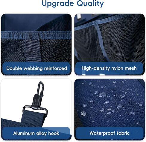 منظم مخبأ البيسبول/الكرة اللينة - 15+ حقيبة تخزين خوذة وقفازات ، ونسيج 900D من الدرجة العسكرية و 6 خطافات فولاذية معززة in Kuwait