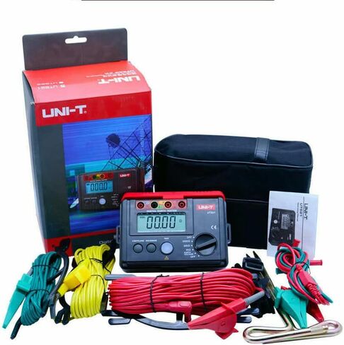 Uni-T Uni-Trend UT521 UT522 Digital Earth Earth Ground Resistance AC Earth Resulation Resultance Restenser Tester Light Weight Resistance Responster Ground Resistance Voltmeter (UT522) in Kuwait