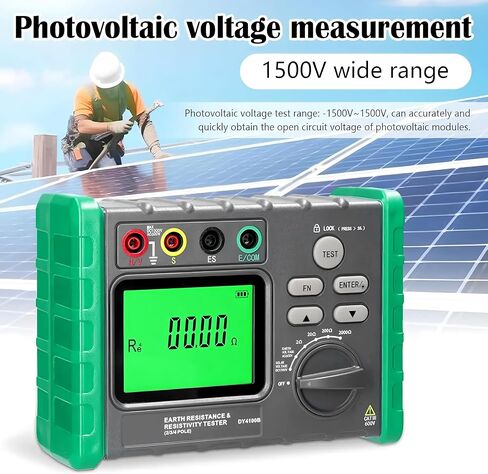 DY4100A / DY4100B مقاومة الأرض الرقمية الأرضية MEG-OHMMETER 0-2000 أوم الأدوات اختبار المقاومة الكهربائية (DY4100A) in Saudi Arabia
