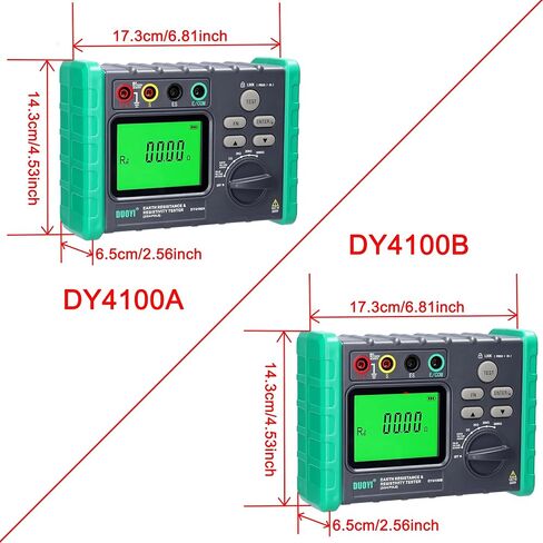DY4100A / DY4100B مقاومة الأرض الرقمية الأرضية MEG-OHMMETER 0-2000 أوم الأدوات اختبار المقاومة الكهربائية (DY4100A) in Saudi Arabia