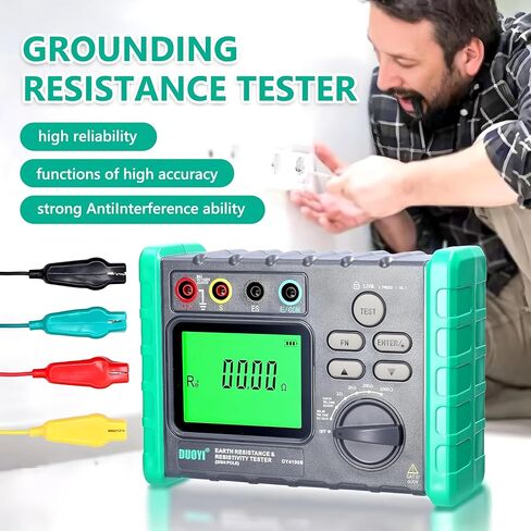 DY4100A / DY4100B مقاومة الأرض الرقمية الأرضية MEG-OHMMETER 0-2000 أوم الأدوات اختبار المقاومة الكهربائية (DY4100A) in Saudi Arabia