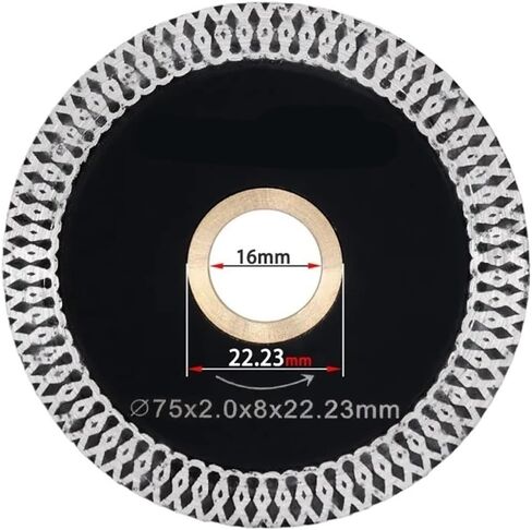 3" 75mm Diamond Saw Blade for Tile Ceramic Granite Marble Wave Diamond Cutting Disc Aggressive Circular Carving Saw(2PC,20mm-16) in Saudi Arabia