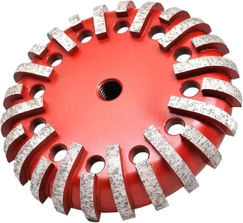6inch 40# مجزأة دائرة نصف قطرها Cove Cove عجلة طحن 150 مم (موضوع M14) in Saudi Arabia