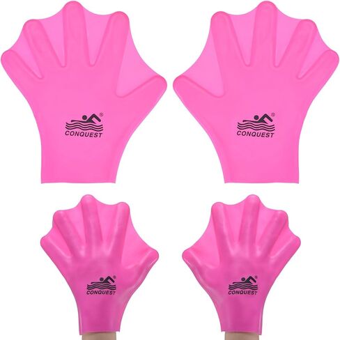 قفازات السباحة السيليكون Webbed Swim Gloves نوع إصبع الضفدع من نوع القفازات التدريب على مقاومة الماء للسباحة/الغوص/التمارين الرياضية المائية in Kuwait