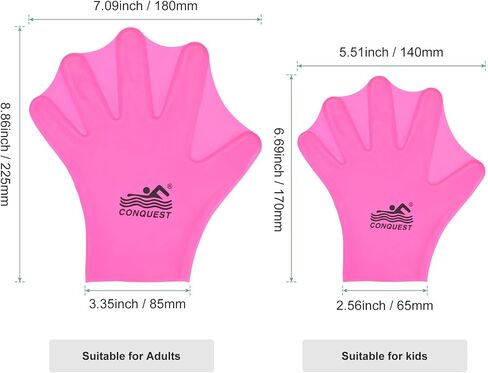 قفازات السباحة السيليكون Webbed Swim Gloves نوع إصبع الضفدع من نوع القفازات التدريب على مقاومة الماء للسباحة/الغوص/التمارين الرياضية المائية in Kuwait