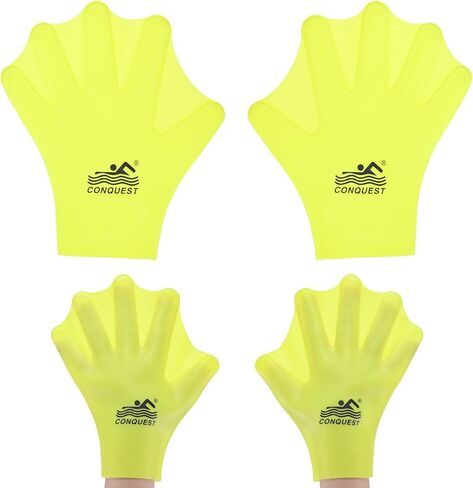 قفازات السباحة السيليكون Webbed Swim Gloves نوع إصبع الضفدع من نوع القفازات التدريب على مقاومة الماء للسباحة/الغوص/التمارين الرياضية المائية in Kuwait