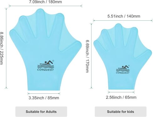 قفازات السباحة السيليكون Webbed Swim Gloves نوع إصبع الضفدع من نوع القفازات التدريب على مقاومة الماء للسباحة/الغوص/التمارين الرياضية المائية in Kuwait