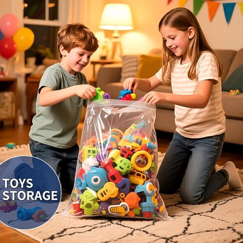 25PACK Large 5 Gallon Zipper Bags for Storage18 x 24 Inch, Large Clear Zipper Bags Reusable for Clothes, Travel, Moving & Freezer Storage Freezer bags,Thick 2 Mil Each Side in Kuwait