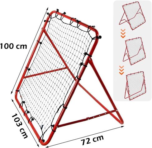 JXGzyy Soccer Net 40x39 Inch Practice Practice Practice Termable Trainly Trainder Net من السهل تثبيت هدف الهدف المعدني على شبكة كرة القدم لكرة القدم لكرة القدم لكرة القدم in Saudi Arabia