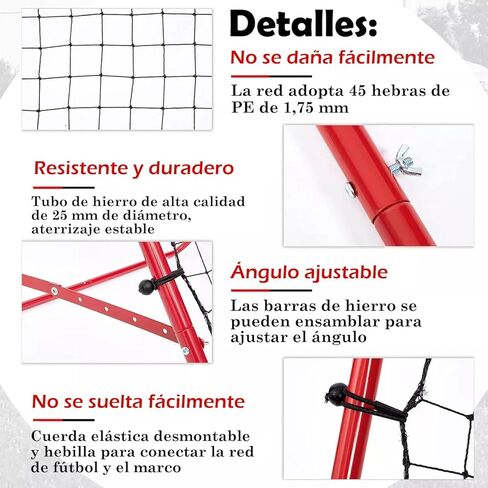 JXGzyy Soccer Net 40x39 Inch Practice Practice Practice Termable Trainly Trainder Net من السهل تثبيت هدف الهدف المعدني على شبكة كرة القدم لكرة القدم لكرة القدم لكرة القدم in Saudi Arabia