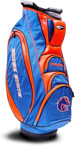 فريق Team Golf NCAA Victory Golf Cart Bag ، أعلى 10 اتجاهات مع مقبض مزدوج متكامل ومضرب خارجي جيد ، جيب أكثر برودة ، حزام مبطن ، حامل مظلة وغطاء أمطار قابل للإزالة in Kuwait