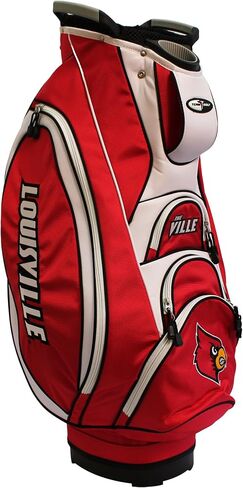 فريق Team Golf NCAA Victory Golf Cart Bag ، أعلى 10 اتجاهات مع مقبض مزدوج متكامل ومضرب خارجي جيد ، جيب أكثر برودة ، حزام مبطن ، حامل مظلة وغطاء أمطار قابل للإزالة in Kuwait