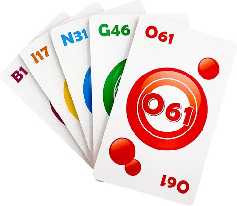 Bingo Jumbo Call Cards-Pack of 86-Colorful Bingo Cards-5.45 "x3.35" لكل ألعاب-بينغو للبالغين وكبار السن والأسرة in Kuwait