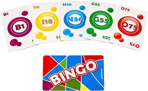 Bingo Jumbo Call Cards-Pack of 86-Colorful Bingo Cards-5.45 "x3.35" لكل ألعاب-بينغو للبالغين وكبار السن والأسرة in Kuwait