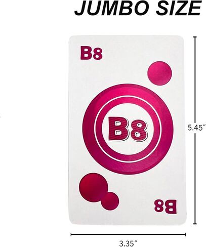 Bingo Jumbo Call Cards-Pack of 86-Colorful Bingo Cards-5.45 "x3.35" لكل ألعاب-بينغو للبالغين وكبار السن والأسرة in Kuwait