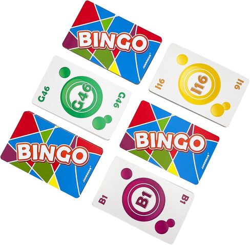 Bingo Jumbo Call Cards-Pack of 86-Colorful Bingo Cards-5.45 "x3.35" لكل ألعاب-بينغو للبالغين وكبار السن والأسرة in Kuwait
