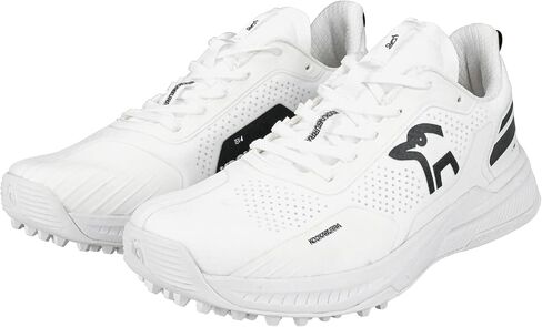 KOOKABURRA KC Players Rubber Sole Cricket Shoe, White/Black, Size 12 in Saudi Arabia