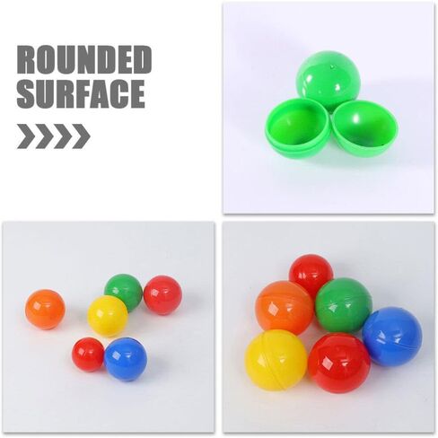 jojofuny 100pcs كرات البلاستيك المجوفة ، الكرات المفتوحة ، كرات البنغو ، كرات السحب ، كرات الرسم لليلة اللعبة ، الحفلة ، الديكور كرنفال in Saudi Arabia