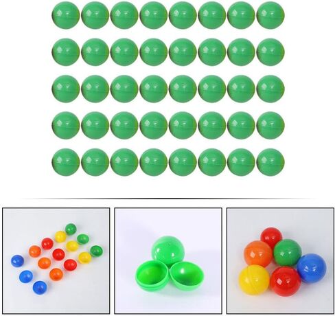 jojofuny 100pcs كرات البلاستيك المجوفة ، الكرات المفتوحة ، كرات البنغو ، كرات السحب ، كرات الرسم لليلة اللعبة ، الحفلة ، الديكور كرنفال in Saudi Arabia