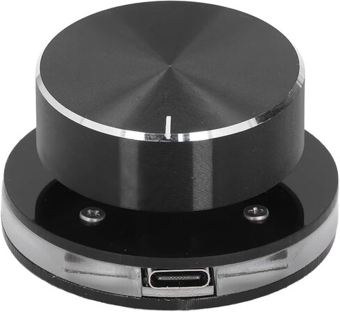 USB Volume Control Knob Multimedia Controller with RGB Light for Android PC External Media in Saudi Arabia