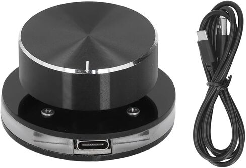 USB Volume Control Knob Multimedia Controller with RGB Light for Android PC External Media in Saudi Arabia