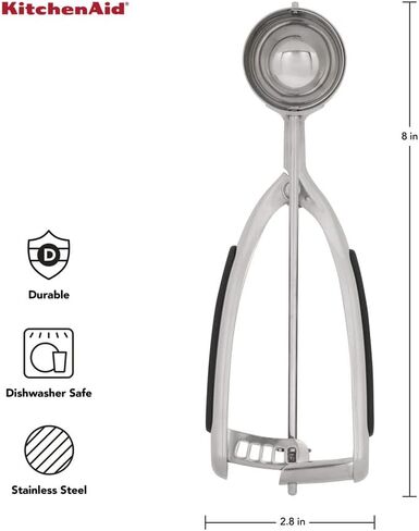 KitchenAid Gourmet Cookie Dough Scoop, One Size, Black in Saudi Arabia