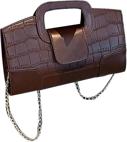 SHENHE Women's Crocodile Embossed Clutch Purse Crossbody Bags Top Handle Leather Handbag in Saudi Arabia