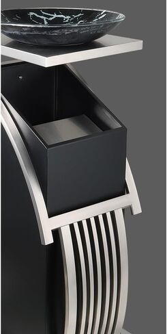 Vertical Ashtray, Kitchen Trash Can Bathroom Trash Can Trash Can Hotel Ktv Lobby Hall Corridor Elevator Entrance Vertical Stainless Steel(Gold) in Saudi Arabia