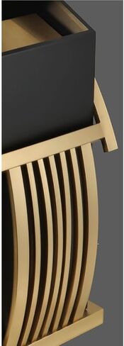Vertical Ashtray, Kitchen Trash Can Bathroom Trash Can Trash Can Hotel Ktv Lobby Hall Corridor Elevator Entrance Vertical Stainless Steel(Gold) in Saudi Arabia