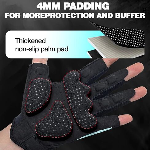Seektop Breathable Workout Gloves for Women & Men, Thick Padded Weight Lifting Gloves, Full Palm Protection, Excellent Grip for Gym Fitness and Training, Exercise, Cycling in Saudi Arabia