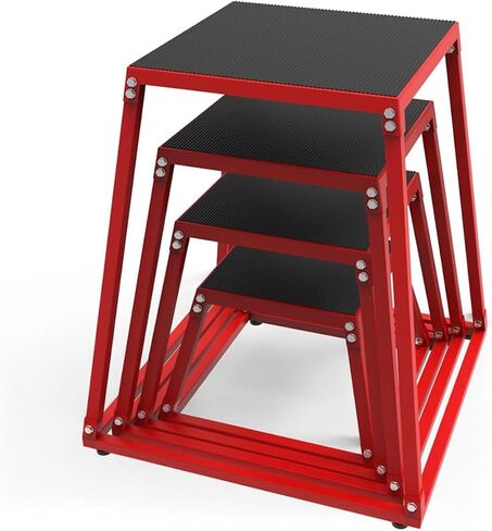Plyometric Jumping Box, Steel Plyo Box for Exercise，Steel Plyometric Platform and JumpingBox, Anti-Slip Fitness Exercise Step Up Box for Home Gym Training, Conditioning Strength Training in Saudi Arabia