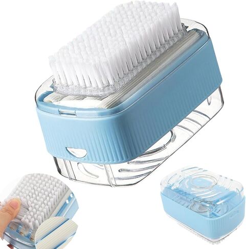 مربع الصابون المتداول للغسيل ، والرغوة الخالية من اليدين ، وموزع الفخار في صندوق الصابون متعدد الوظائف ، وفرشاة موزع البار المحمولة للغسيل والمنزل والسفر. in Kuwait