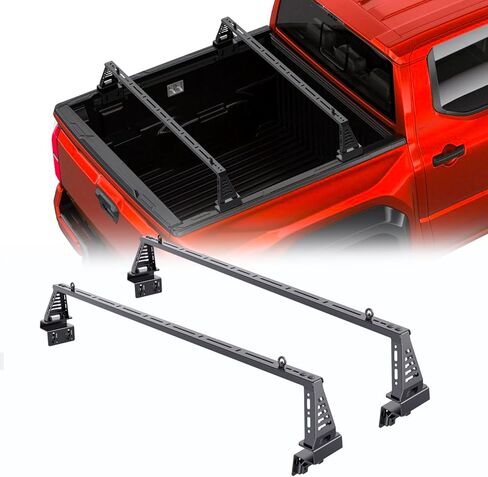 Overland Bed Bar for Mid-Size Trucks/Compatible with Partial Tri-Fold Dover, Soft Cover/No Drilling in Kuwait