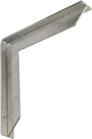Streamline Designer Countertop Support - Federal Brace - Proudly Made in America (8", Stainless Steel) in Saudi Arabia