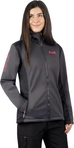 FXR Women's Pulse Softshell Jacket 2025 (Black/Grey - X-Large) in Saudi Arabia