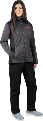 FXR Women's Pulse Softshell Jacket 2025 (Black/Grey - X-Large) in Saudi Arabia